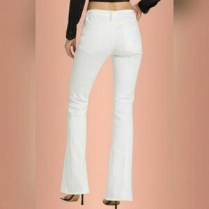 FRAME Le High Flare Jeans in Blanc White Size 27